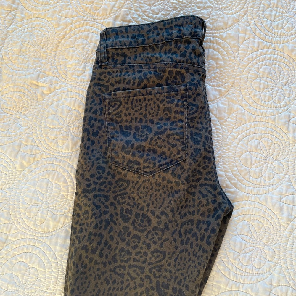 Leopard Print Skinny Jeans